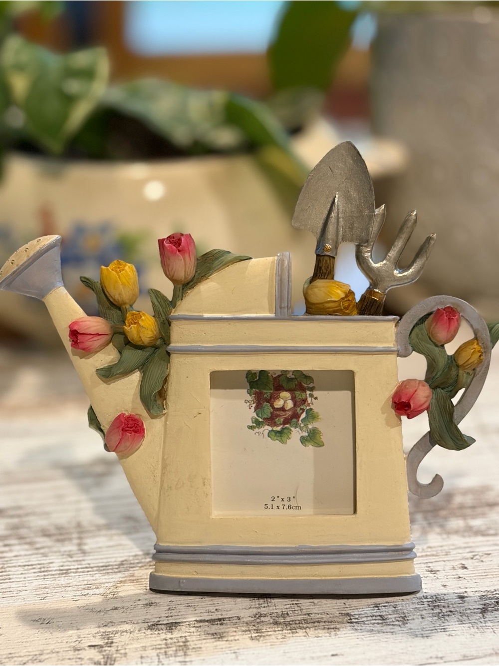 Cottagecore Mini 3D resin Picture frame Set of 3 Sunflower/Garden/Watering Can - Picture 10 of 14